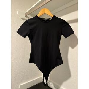 REVOLVE Helfrich Black Jane Crew Bodysuit Sz XS